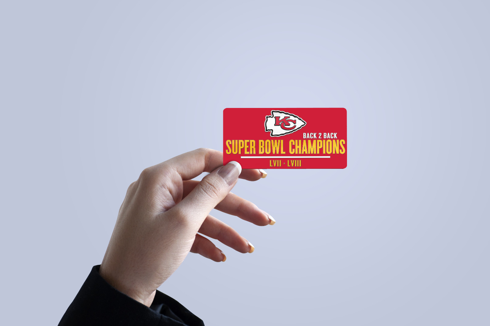 Super Bowl LVIII Champions Kansas City Chiefs Vinyl Sticker KC004