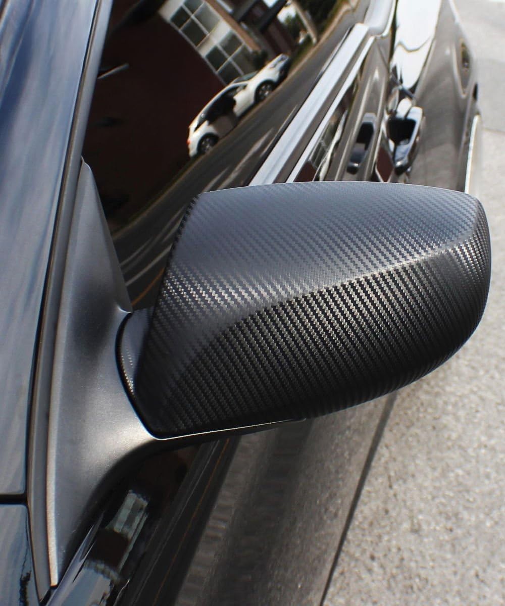 XPO Black Carbon Fiber Car Vinyl Wrap Roll 3ft x 5ft Air Release Tech