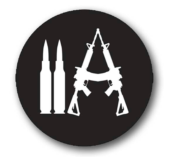 2A Bullets Sticker 4″ Round | 2nd Amendment Vinyl Decal 2nd Amendment