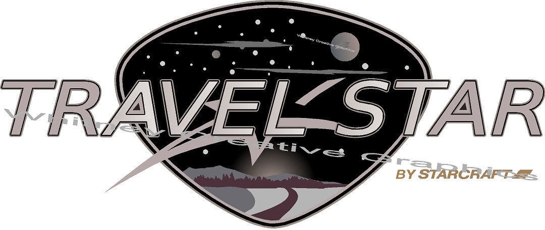 TRAVEL STAR 2 by Starcraft RV LOGO decal Travel Trailer Graphic 64″x26″