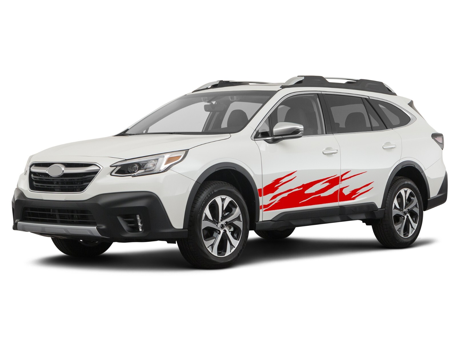 Side door flames graphics stickers decal compatible with Subaru Outback