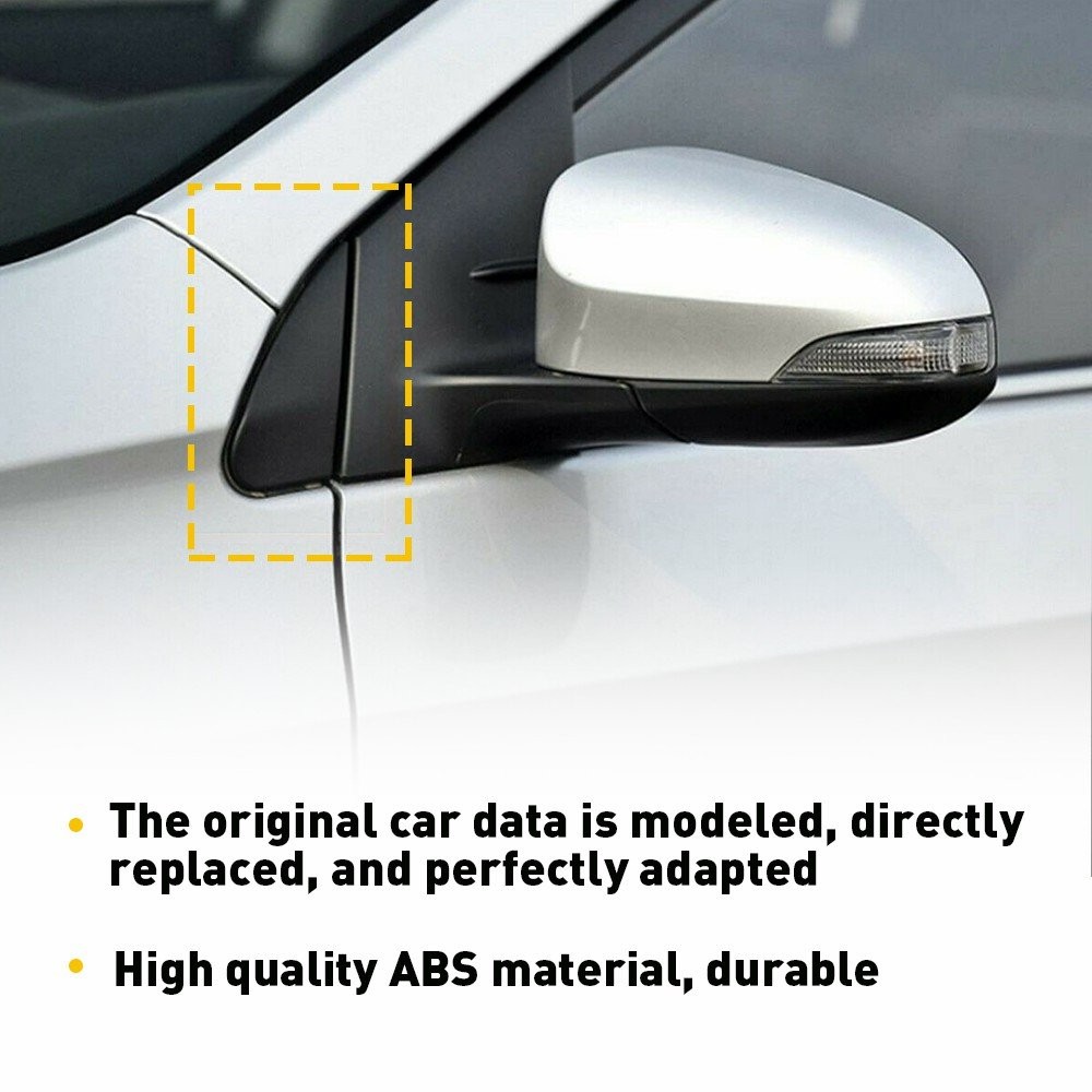 2/Car Side Mirror Corner Triangle Cover Trim Fits For Toyota Corolla 2014-201 N