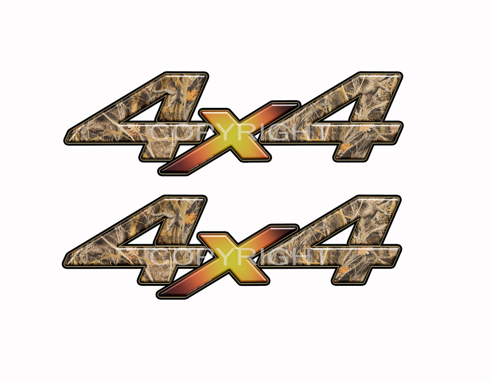 4×4 Tall Grass Duck Camo Decals Truck Duck Hunting Camouflage Graphics KM011NOR