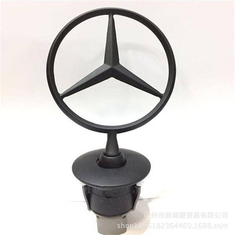 Full Metal Front Bonnet Hood Modified Standing Emblems For Mercedes Benz