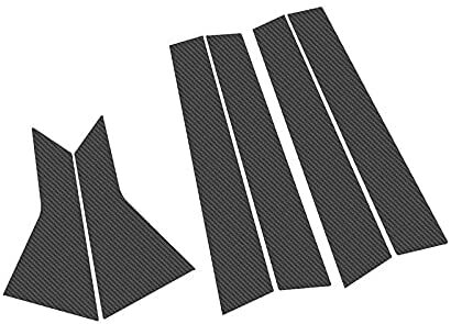Black Carbon Fiber Car Window Pillar Post Trim Sticker For Honda Accord 2018-21