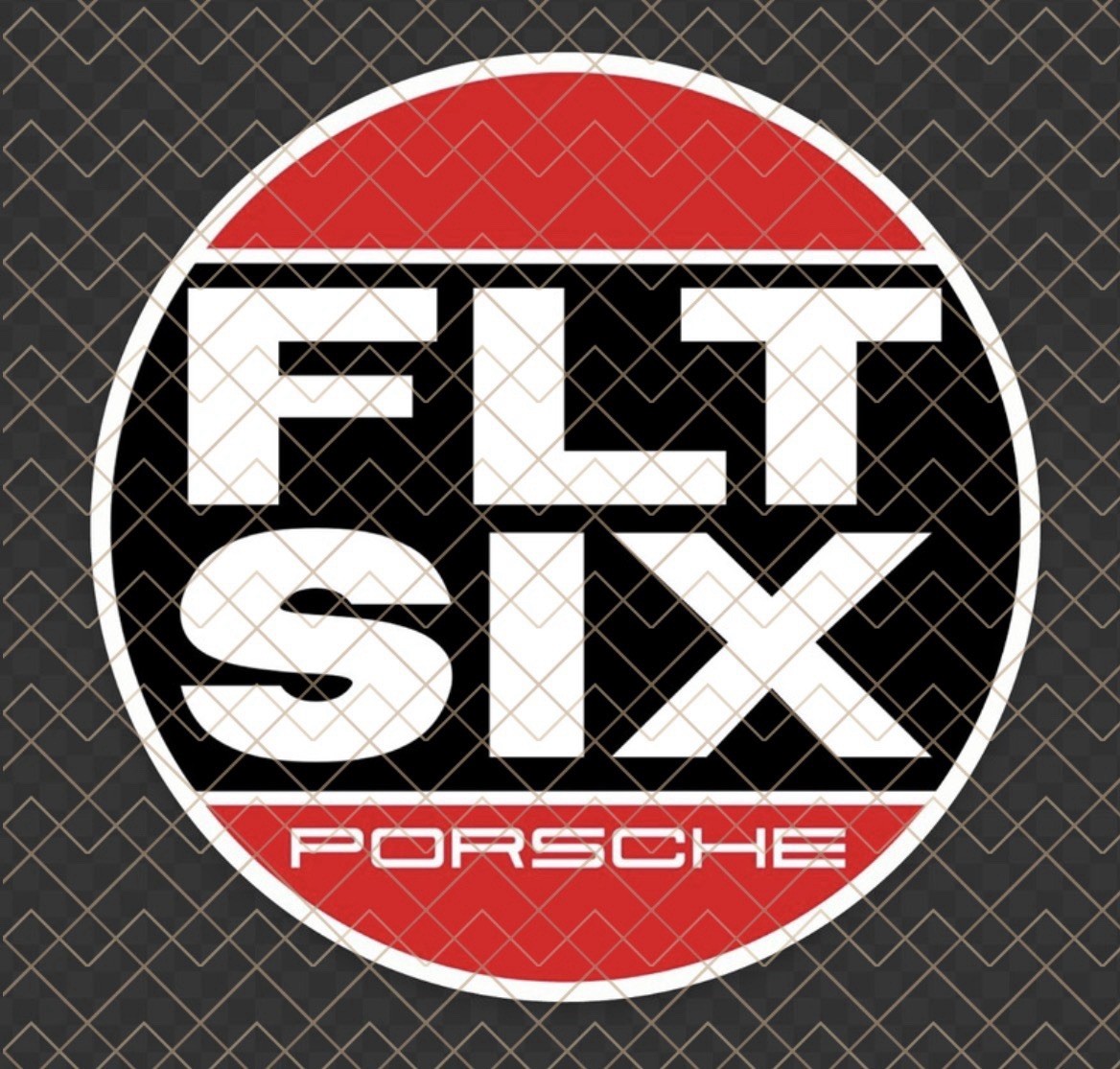 Flat Six Decal for Porsche (front adhesion)