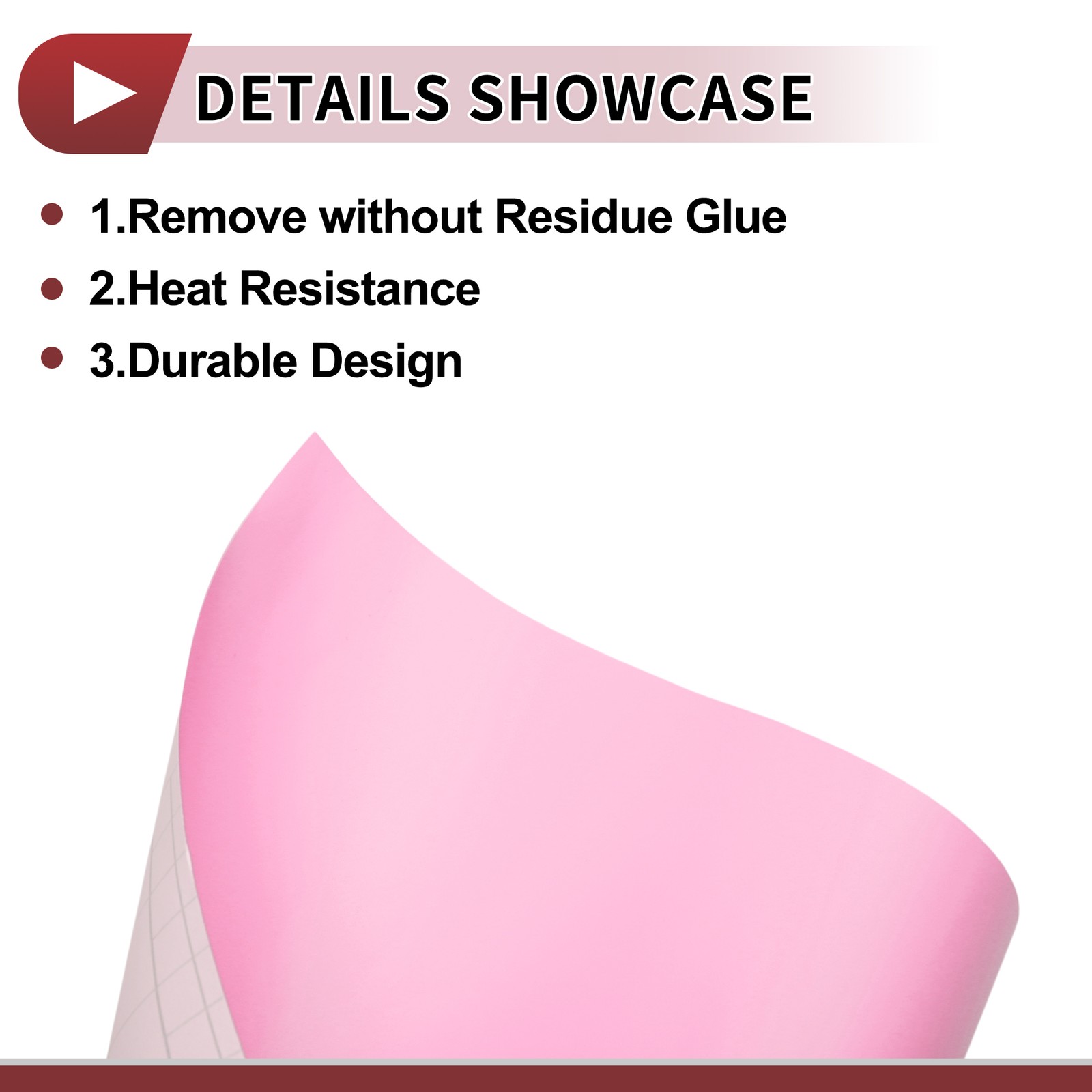 Matte Pink Car Wrap Film 31x152cm(1ft x 5ft) Vinyl Wrap Cover 1 Pc Universal