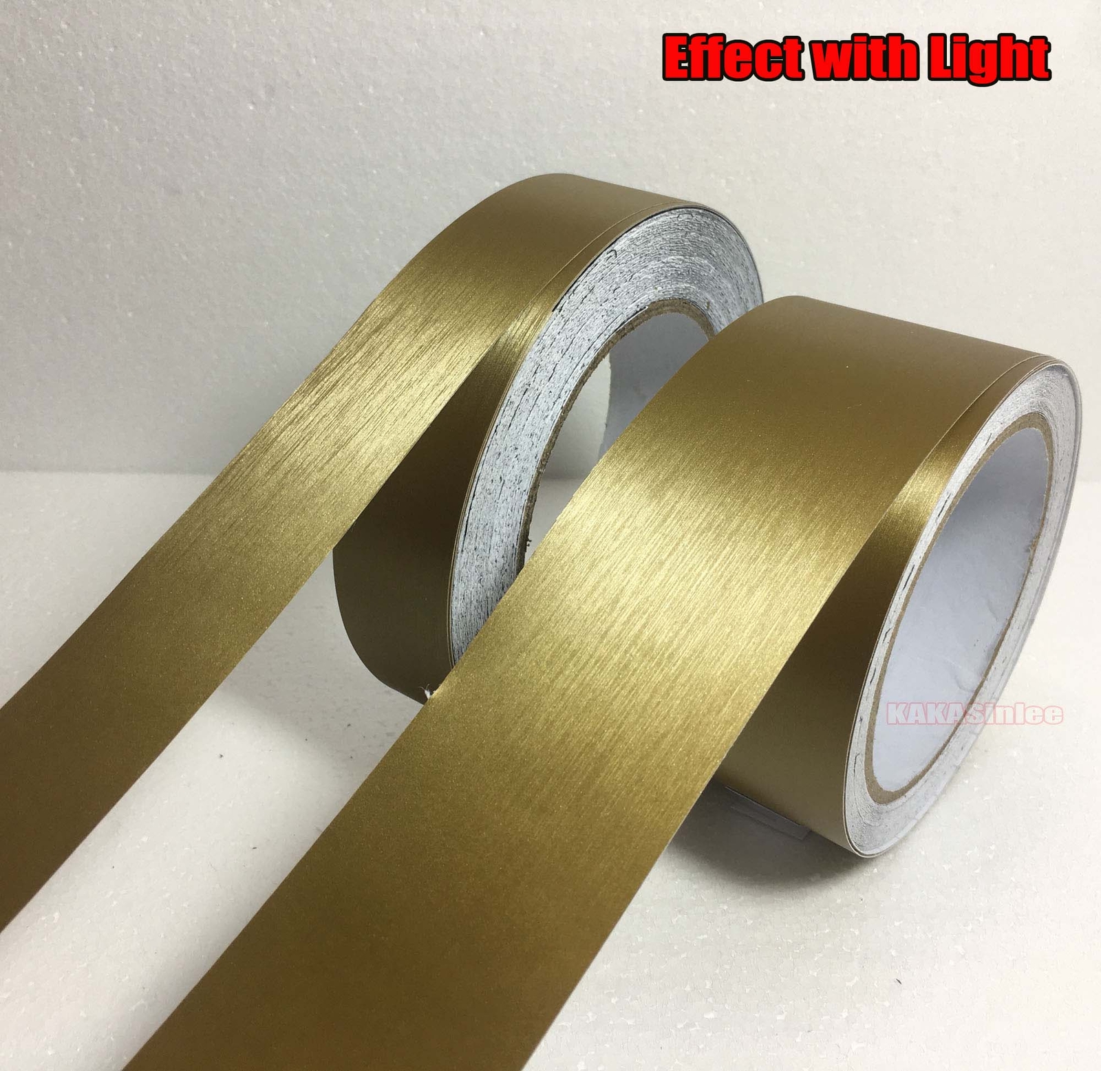 1.2″ Wide Gold Car House Metal Brushed ALUMINUM Vinyl Wrap Sticker Tape Strips