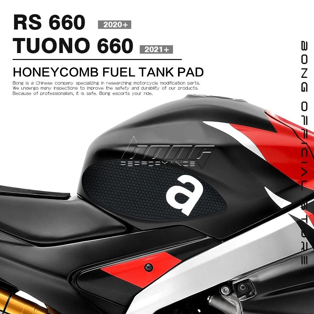 For RS660 Tuono 660 Side Fuel ​Tank pad Tank Protector Anti-slip Decal Stickers