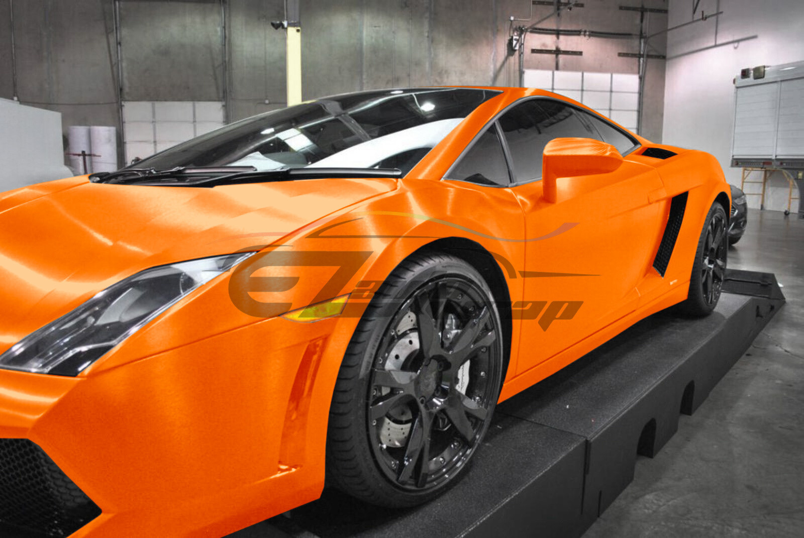 Premium Orange Brushed Aluminum Steel Vinyl Wrap Sticker Film Decal Air Release