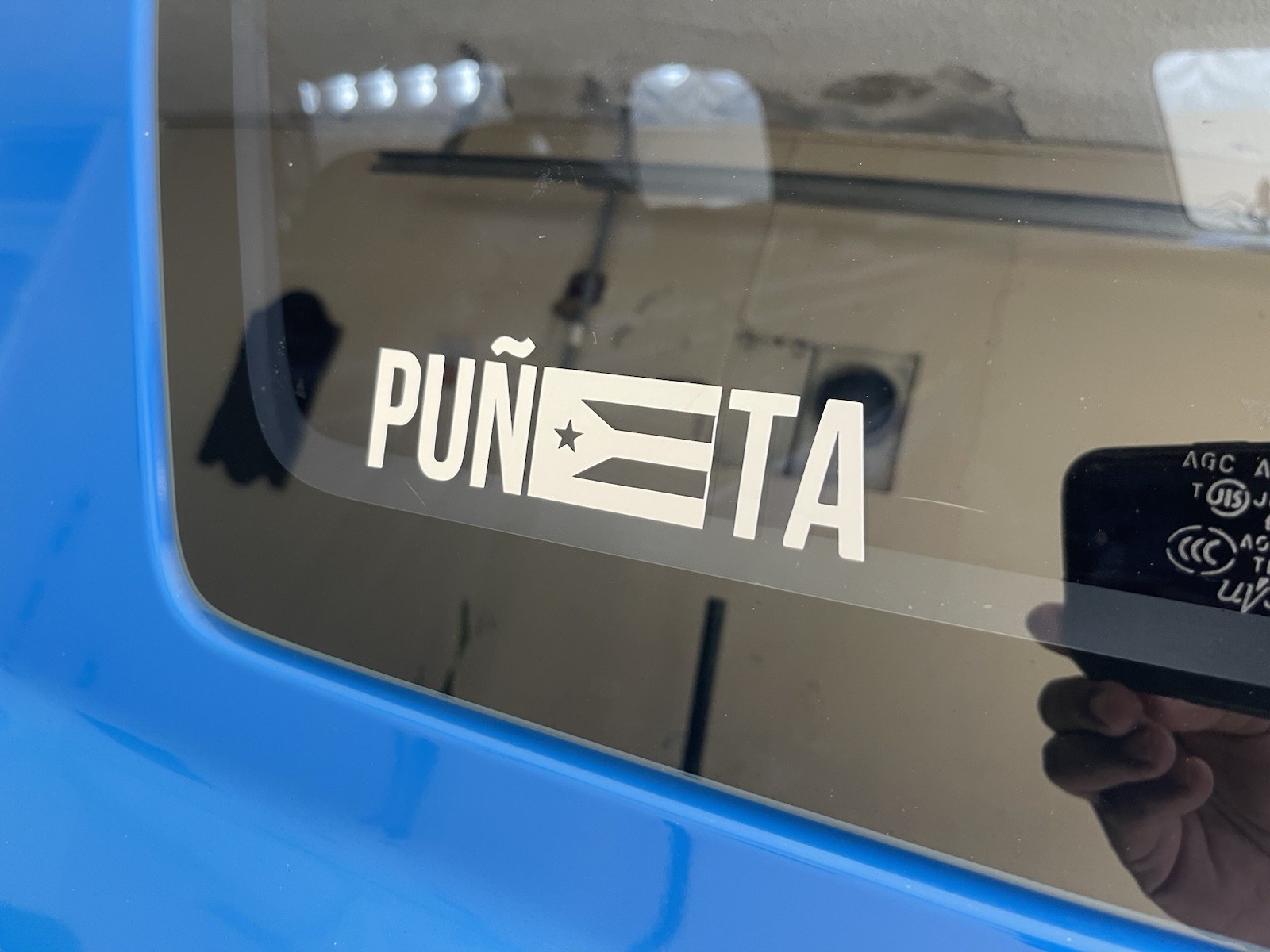 Puñeta PR Puerto Rico Flag Vinyl Decal Sticker Oracal 651 Car Truck Window