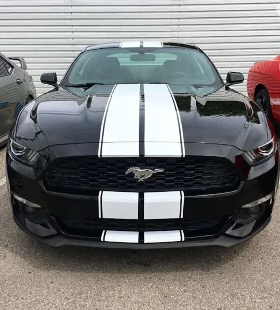 Ford Mustang Bonnet Roof Rear Side Stripes Graphics Any Year Decal 08 Rally