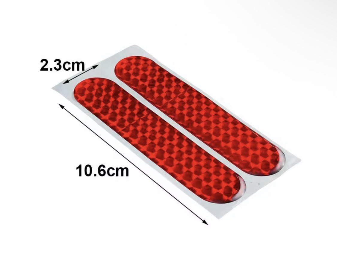 2pcs Car Night Reflective Warning Safety Sticker Automobile Bike Doors