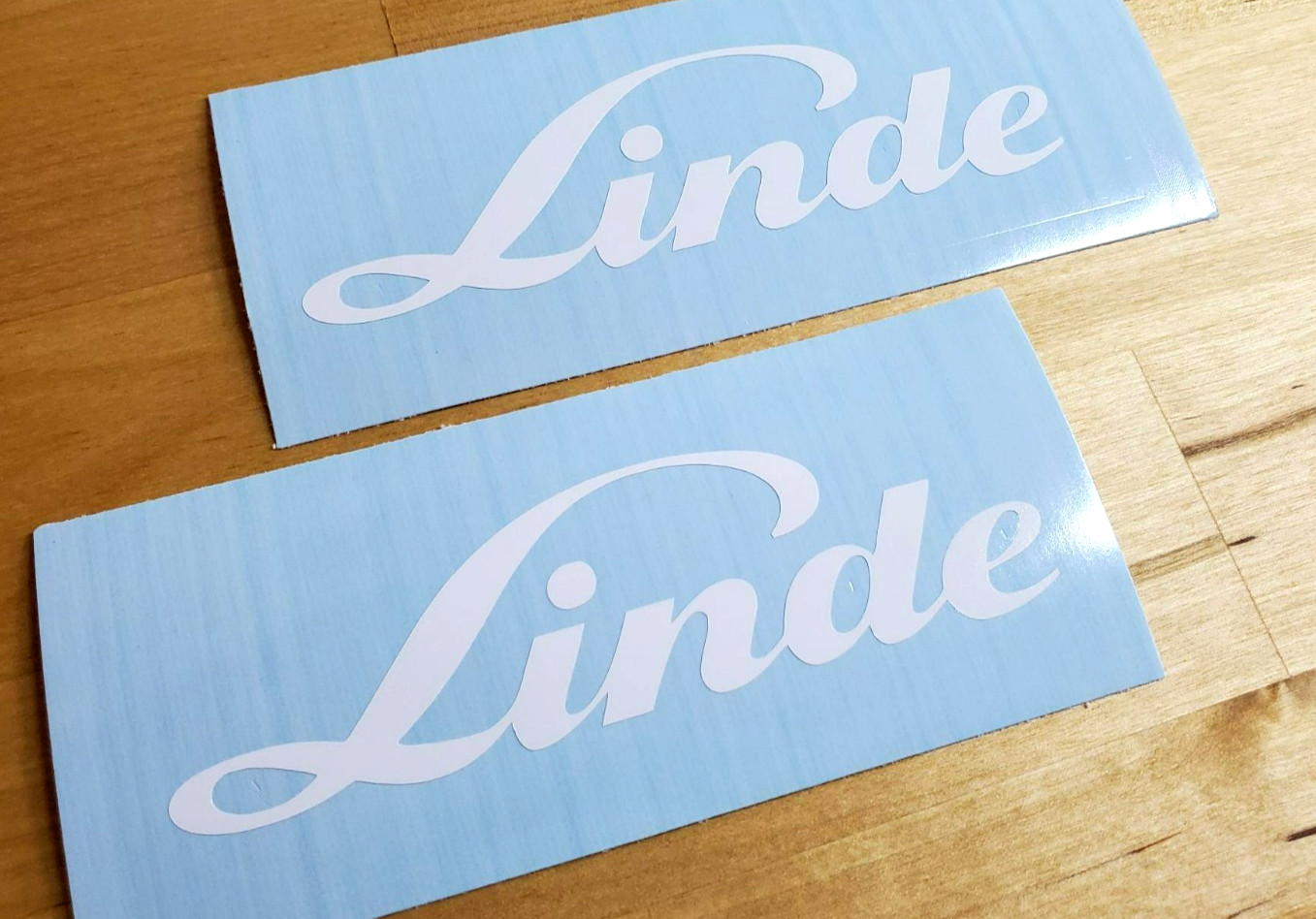 linde welder forklift decals Stickers Gloss white 10″ (2) FAST USA