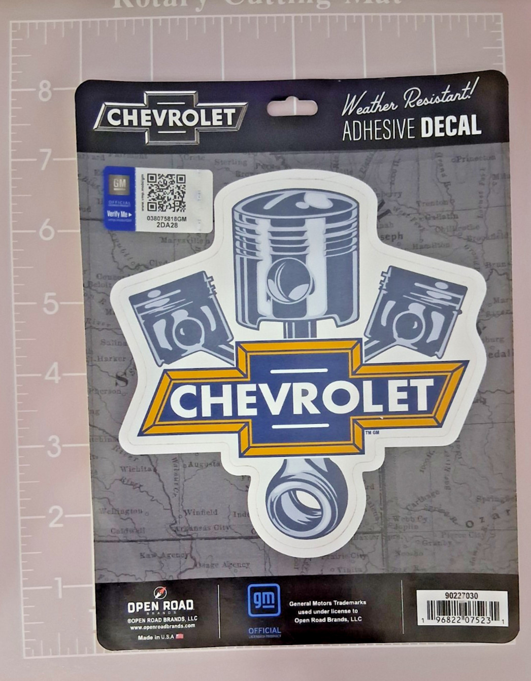 Chevrolet Adhesive Vinyl Decal 5″X5 1/2″ Sticker for Car or Window