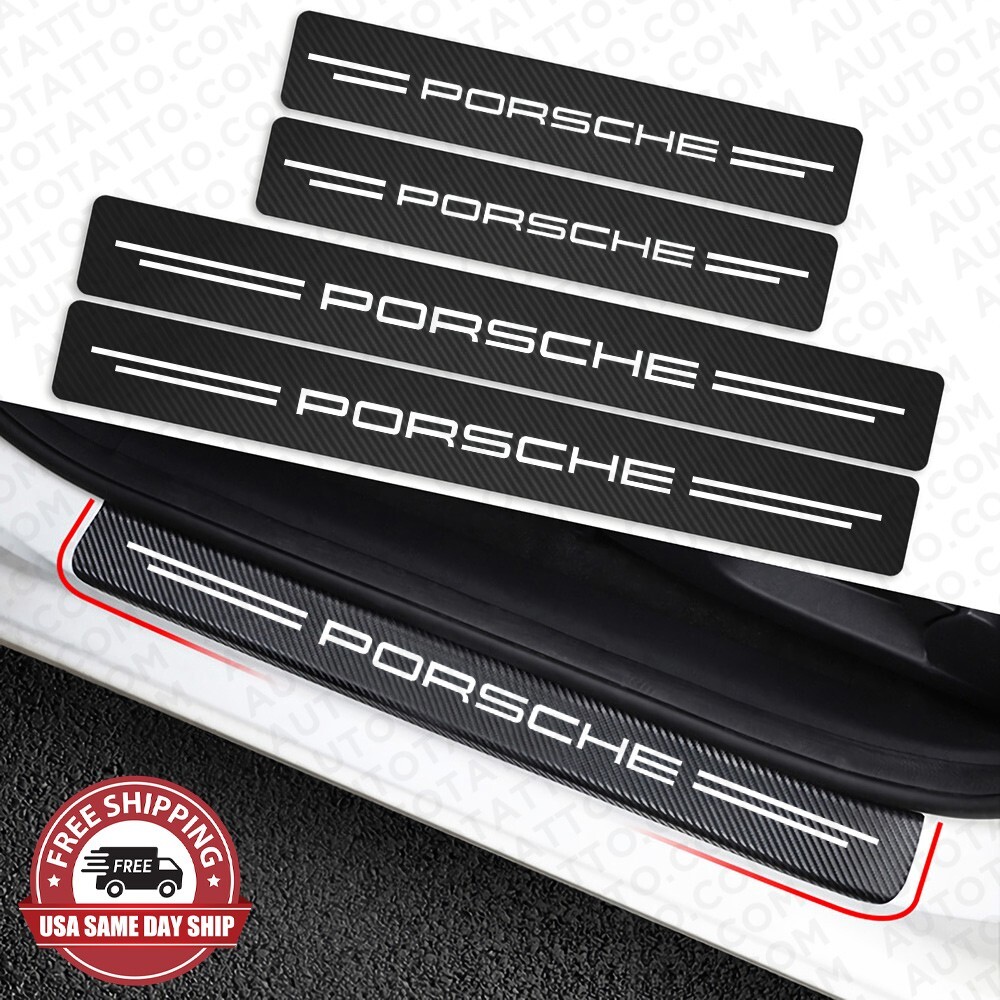 Universal Car Door Plate Sill Scuff Cover Anti Scratch Decal Sticker Protector