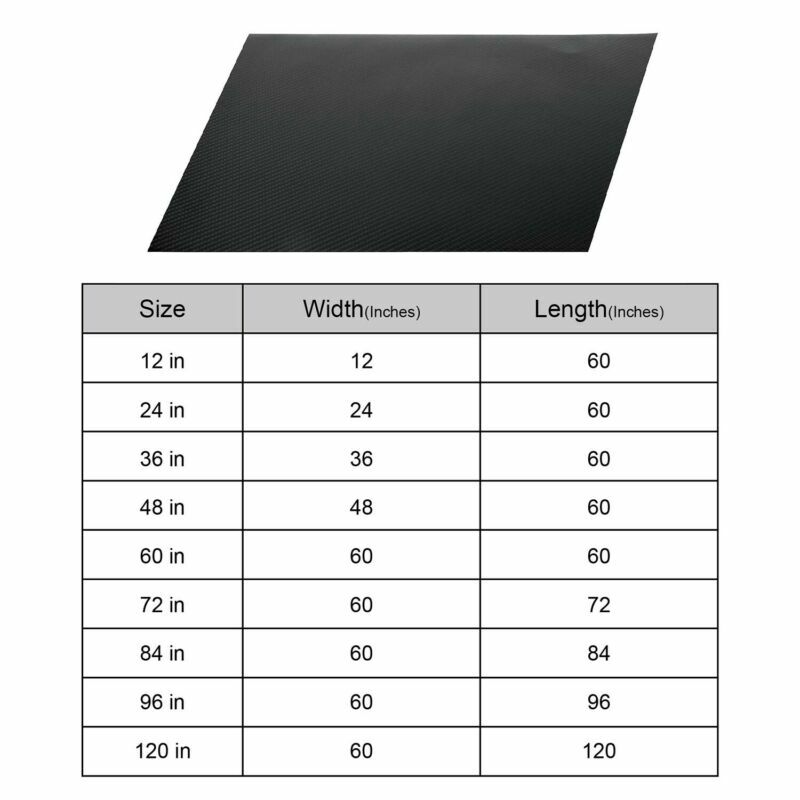 7D Waterproof Carbon Fiber Vinyl Car Wrap Sheet Roll Film Sticker Decal Paper
