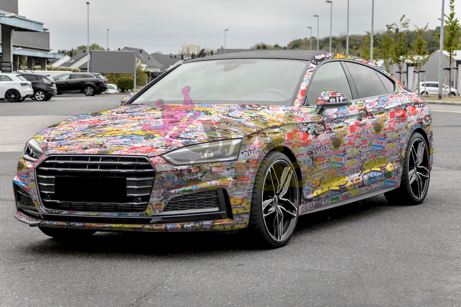 【Sticker Bomb】 Vinyl Wrap Decal Film Graffiti Cartoon JDM USDM Sheet DIY #202