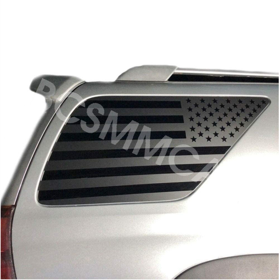 Car Rear Window Both Side American Flag Sticker Fit For Toyota 4RUNNER 2003-2009