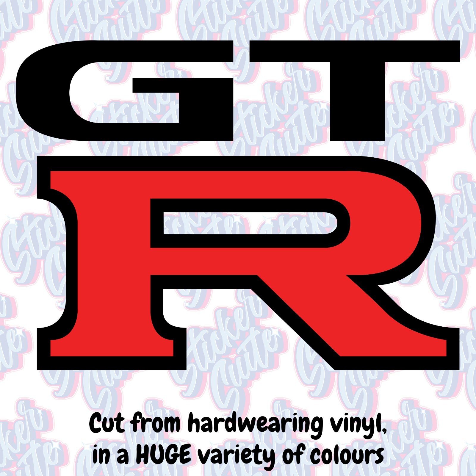 GTR, GT-R, GT R Vinyl Decal – Choose Your Size & Colour!
