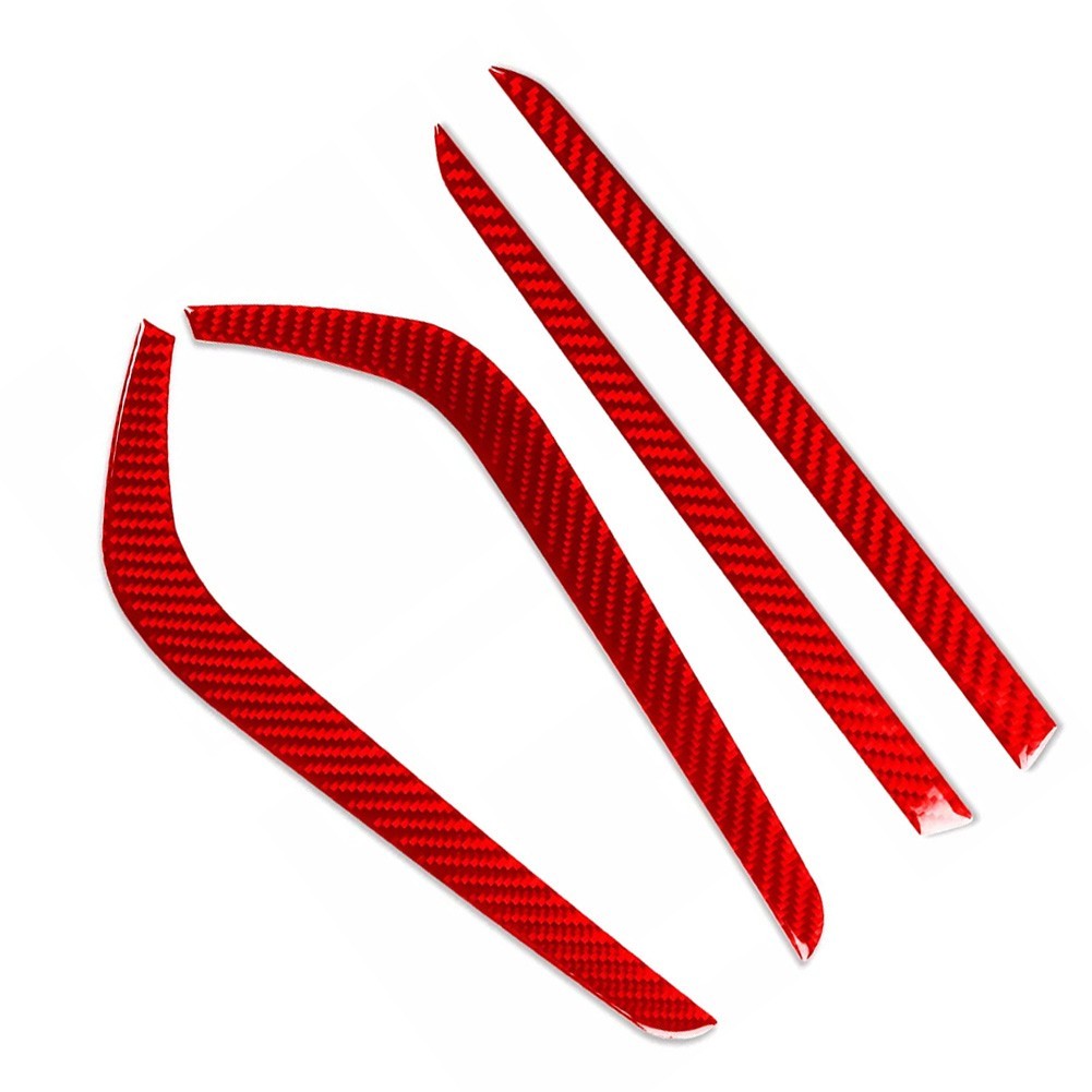 Direct Fit Fog Light Eyelid Trims in Red for Honda For CRV Years 2017 2021