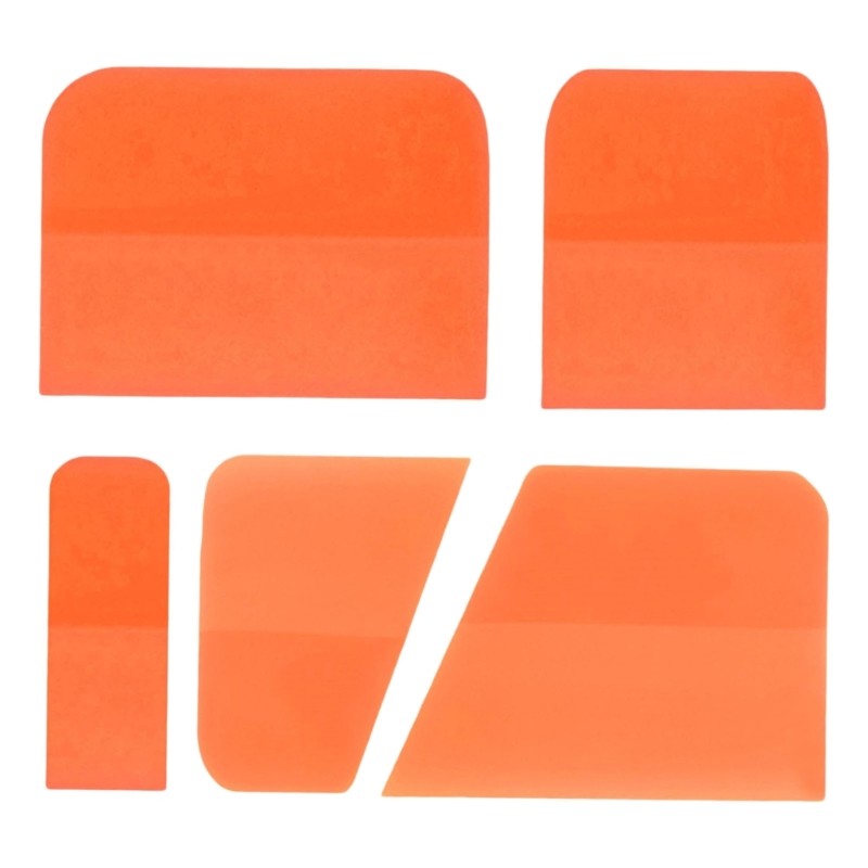 Set Of 5 TPU Squeegees Vehicle Maintenance for Easy Car Film Application & Care