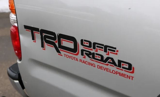 90’s -2000’s TRD Decals Vinyl Stickers 1 PAIR BLACK RED Graphics Toyota Tacoma
