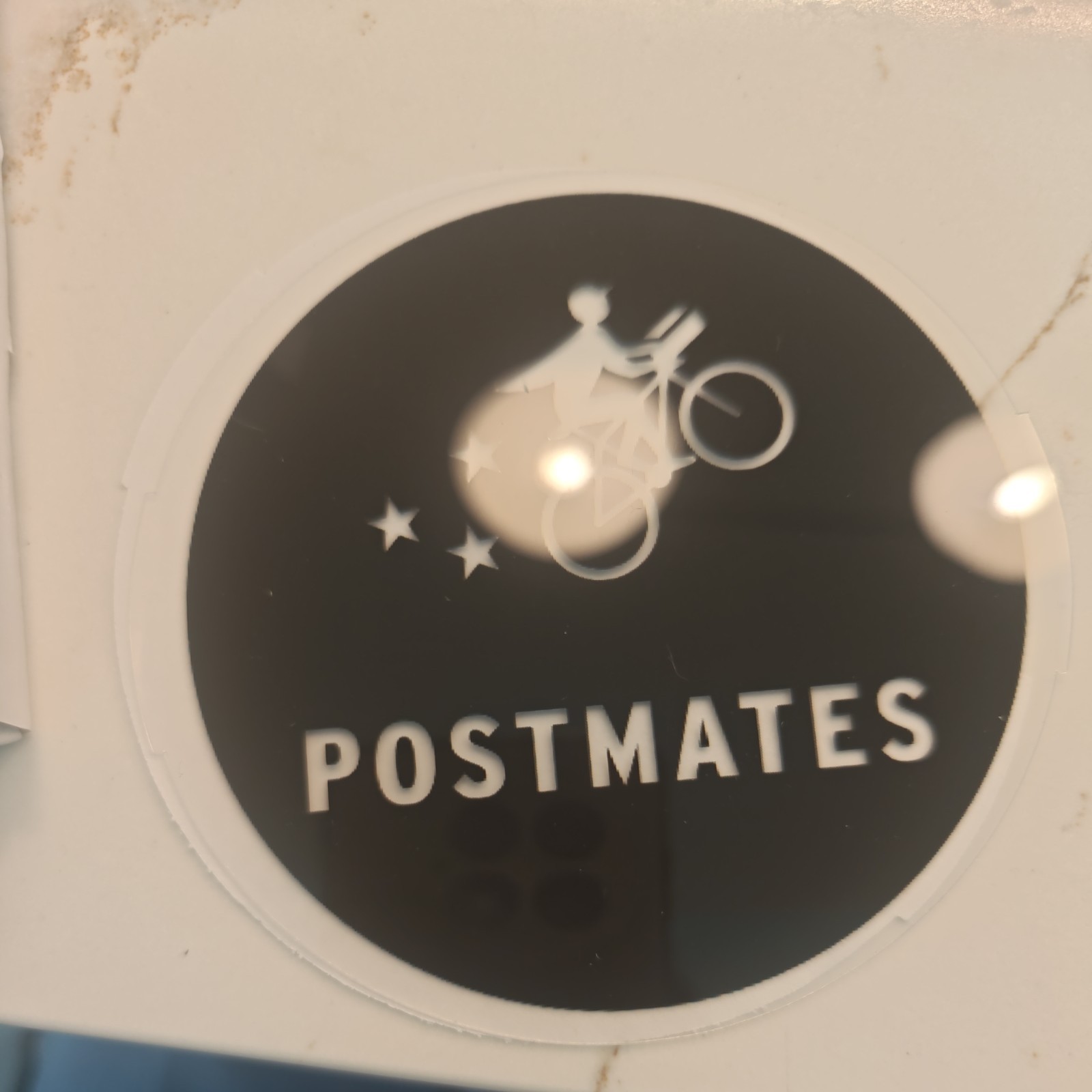 Vintage Postmates Light Up Decal Powerdecal Backlit LED Auto Decal