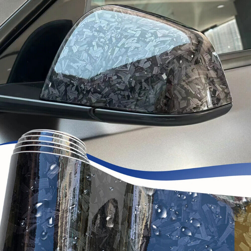 20x152cm Car Glossy Crystal Forged Carbon Fiber Wrapping Vinyl Film Foil Sticker