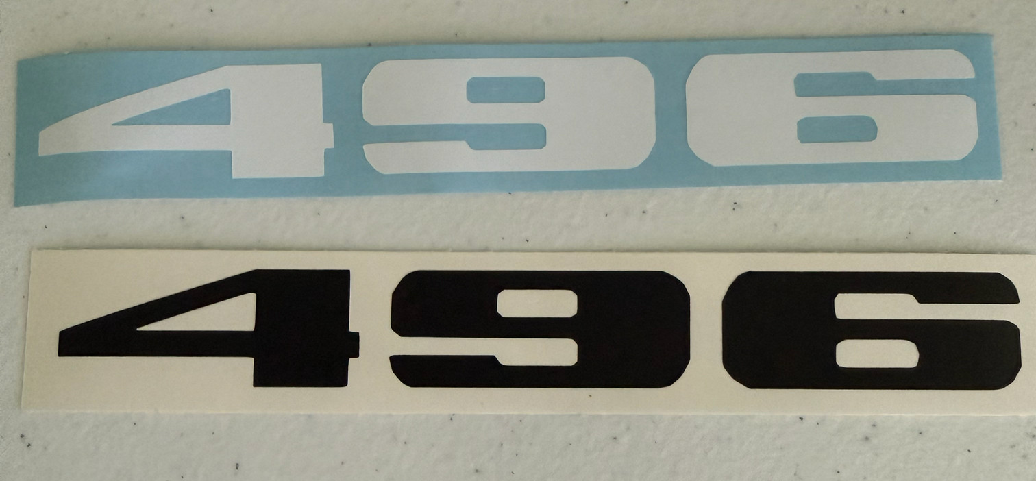 Custom Universal Fit 496 Automotive Decal Set