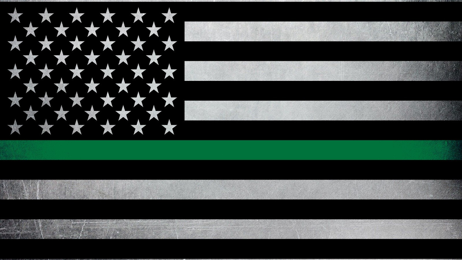 Thin Green Line Flag Decal ,Military Decal, American Military Flag Decal, Vet