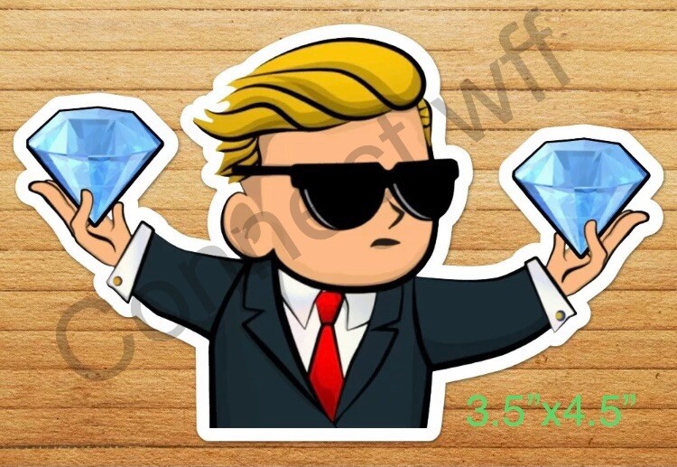 Diamond Hands HODL Sticker Ape Meme Stock Car Window WSB Reddit GME AMC APE 4.5”