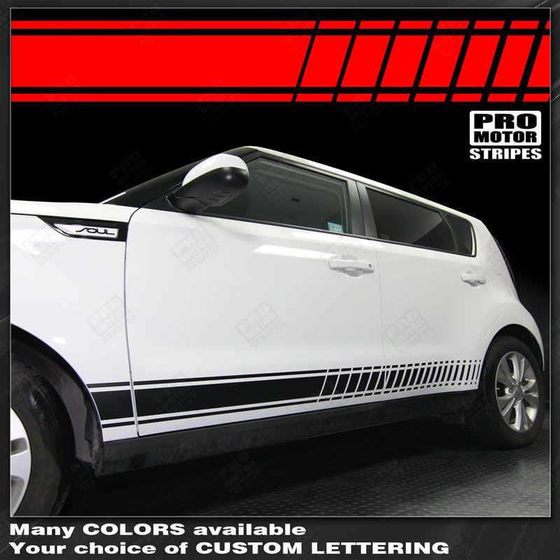 For KIA SOUL Rocker Panel Side Stripes 2012 2013 2014 2015 2016 2017 2018 2019