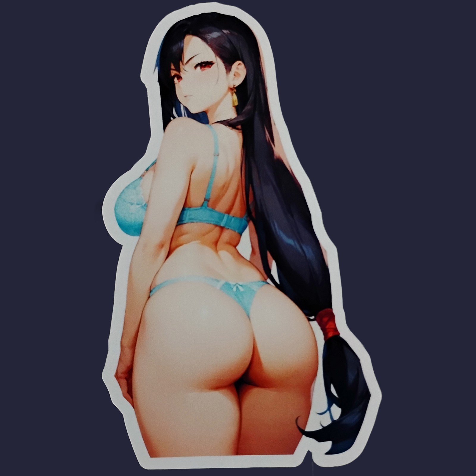 Anime Waifu Decal Sticker, Multiple Sizes Available
