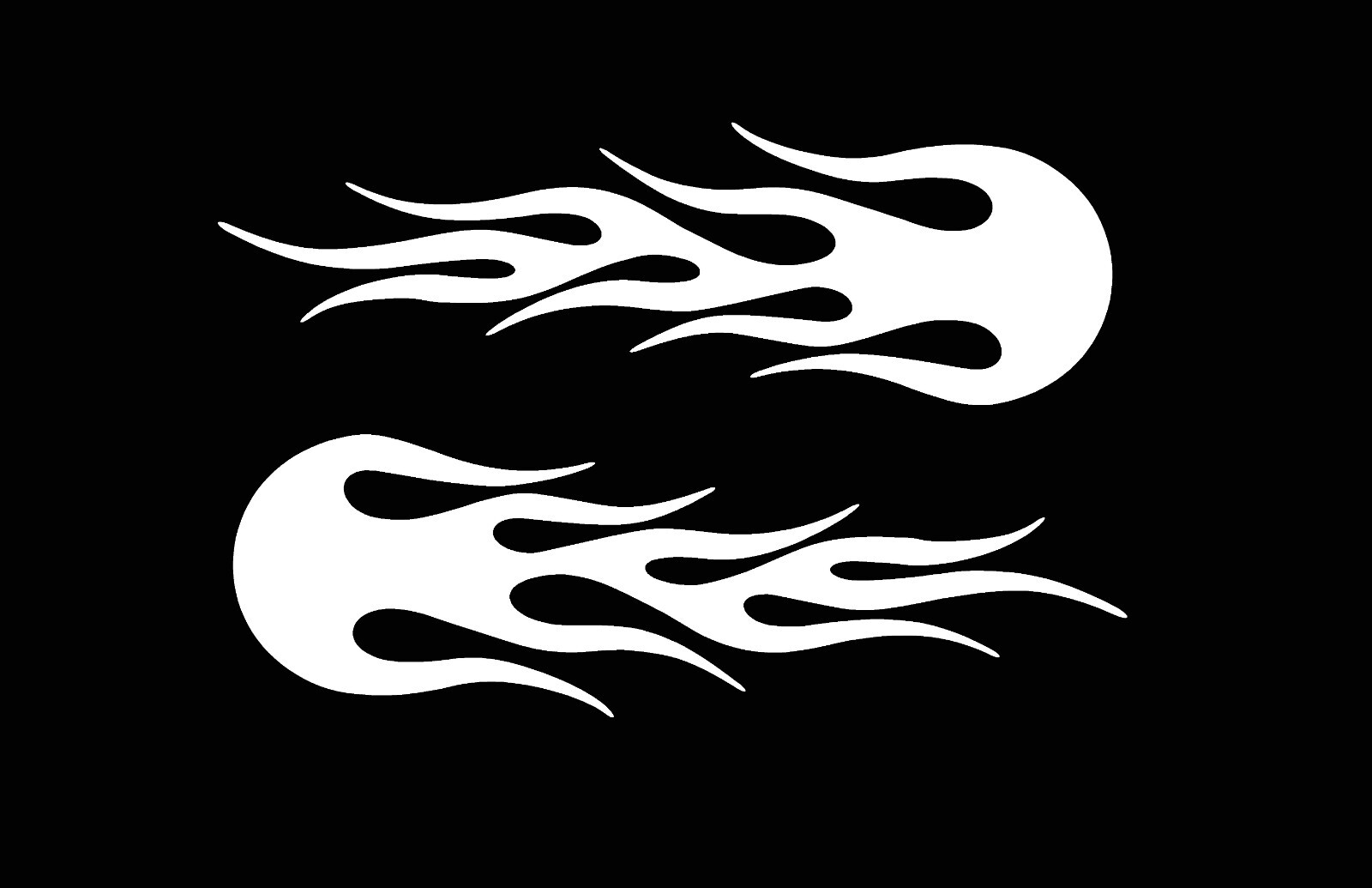 Vinyl Flames Decals Car Truck RV Golf Cart Stickers Graphics # 10 + Colors