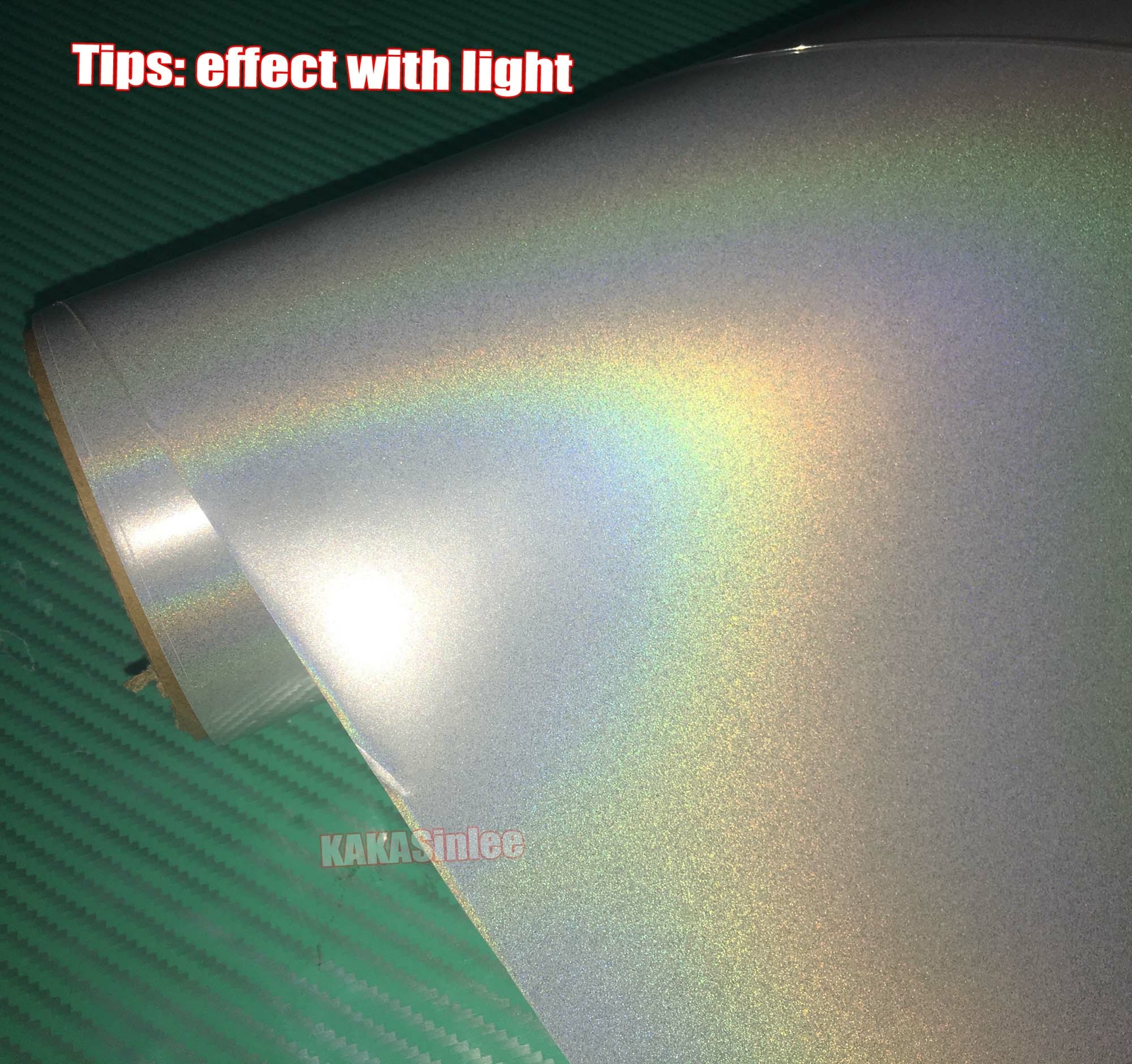 Air Free Car Rainbow Mirror Chrome Chameleon Pearl Gloss Vinyl Wrap Sticker HDUS