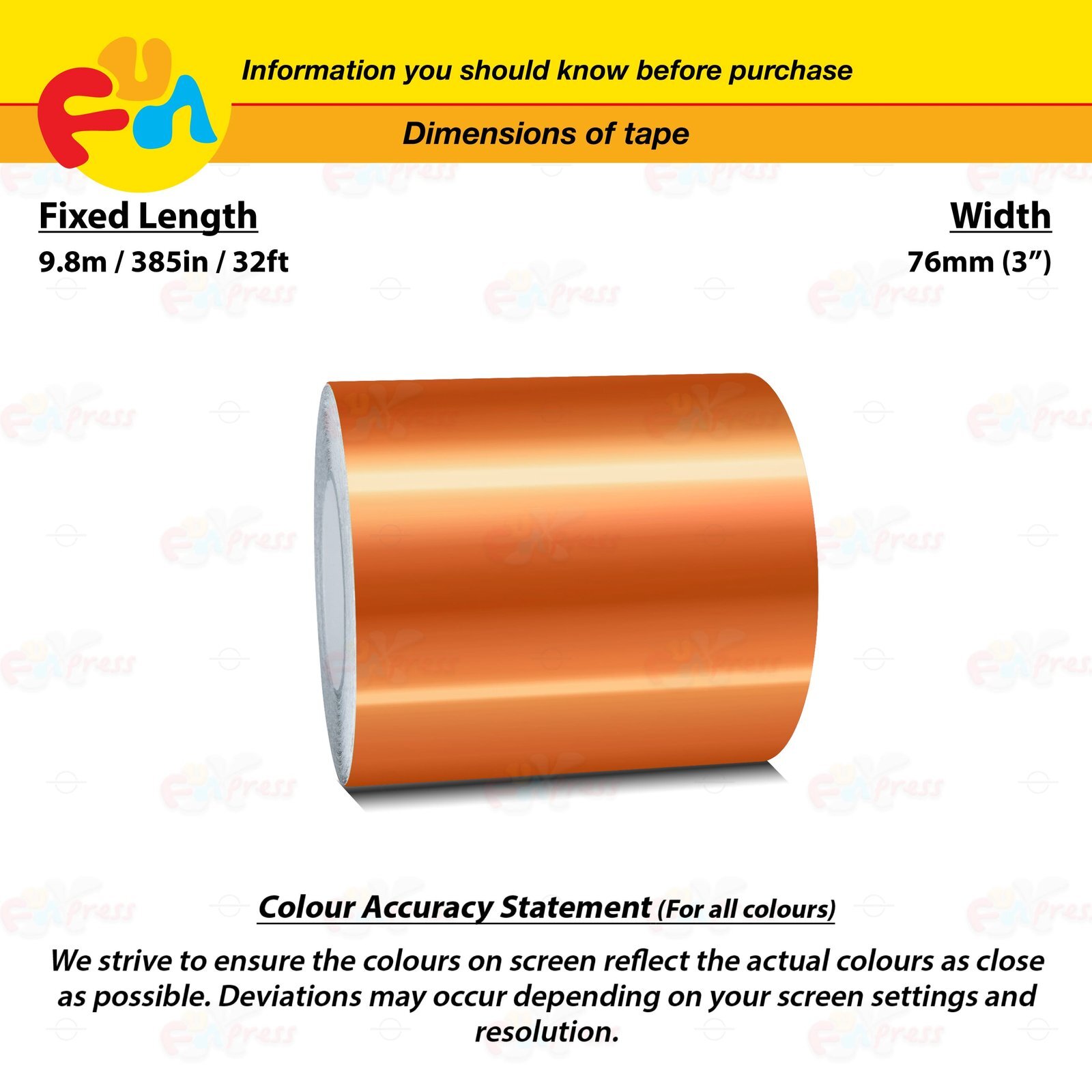 CHROME BURNT-ORANGE 3″ 76mm PIN STRIPE Car Model Streamline TAPE Vinyl Sticker