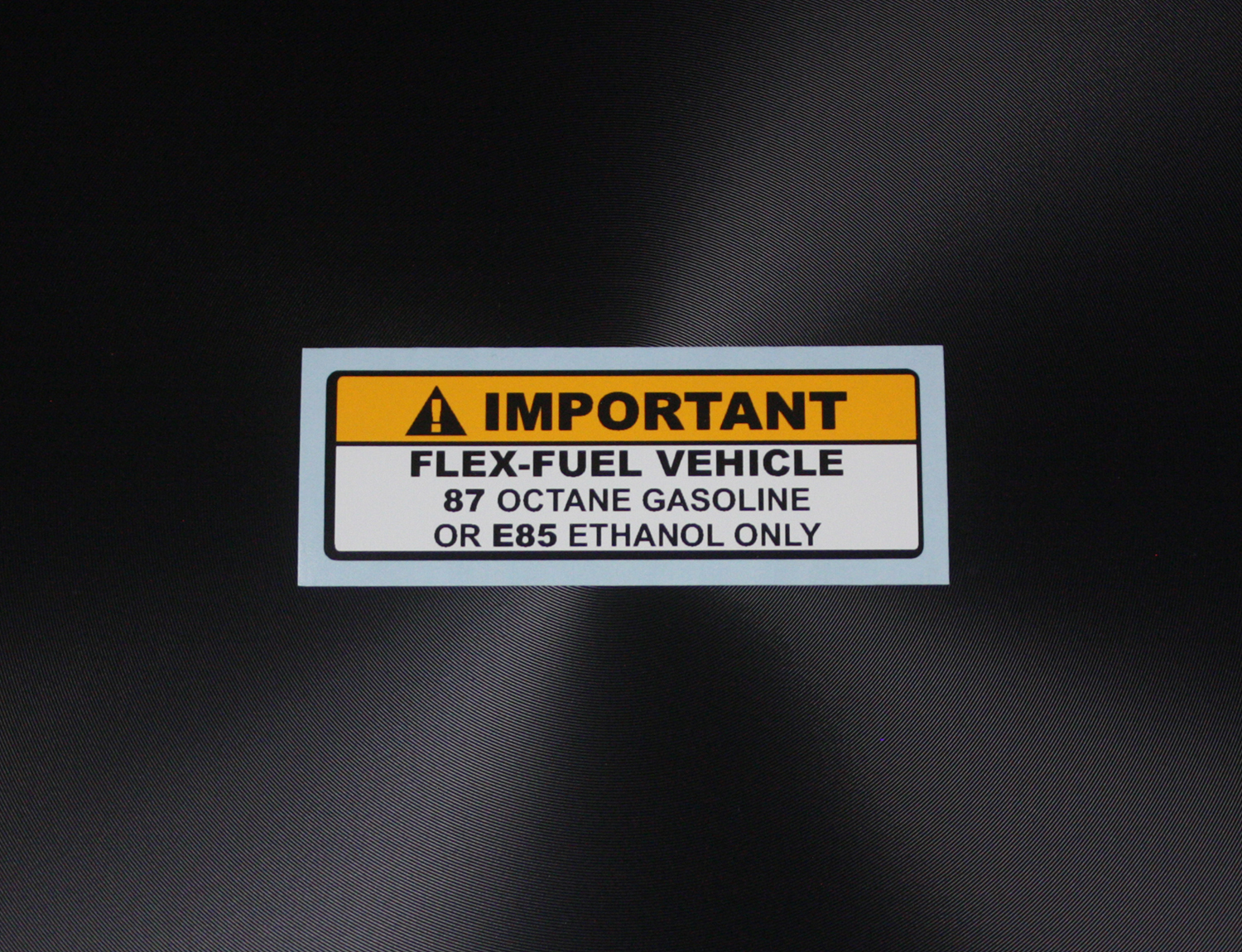 2 pcs x Flex Fuel Vehicle 87 Octane or E85 Ethanol Gas Fuel Tank Sticker Decal