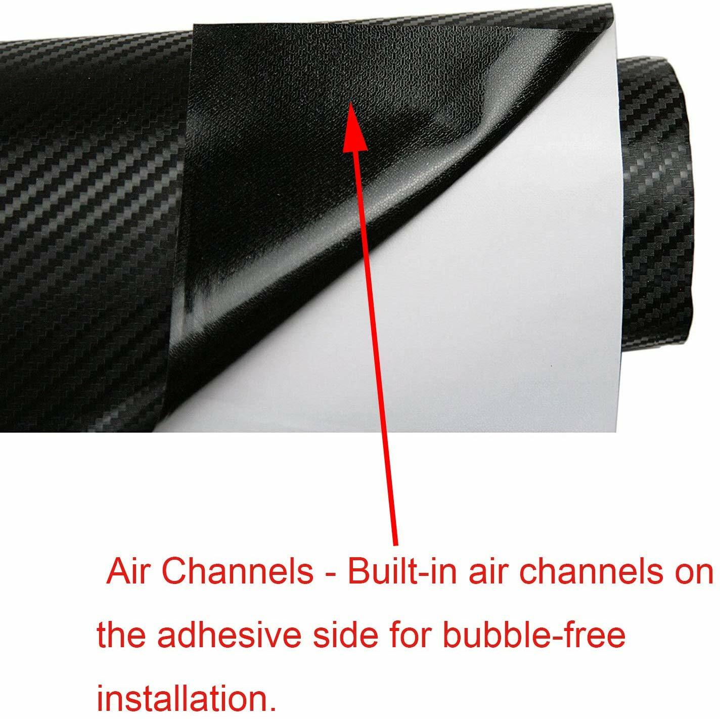 Premium 3D Carbon Fiber Matte Textured Vinyl Wrap Sticker Decal Air Bubble Free