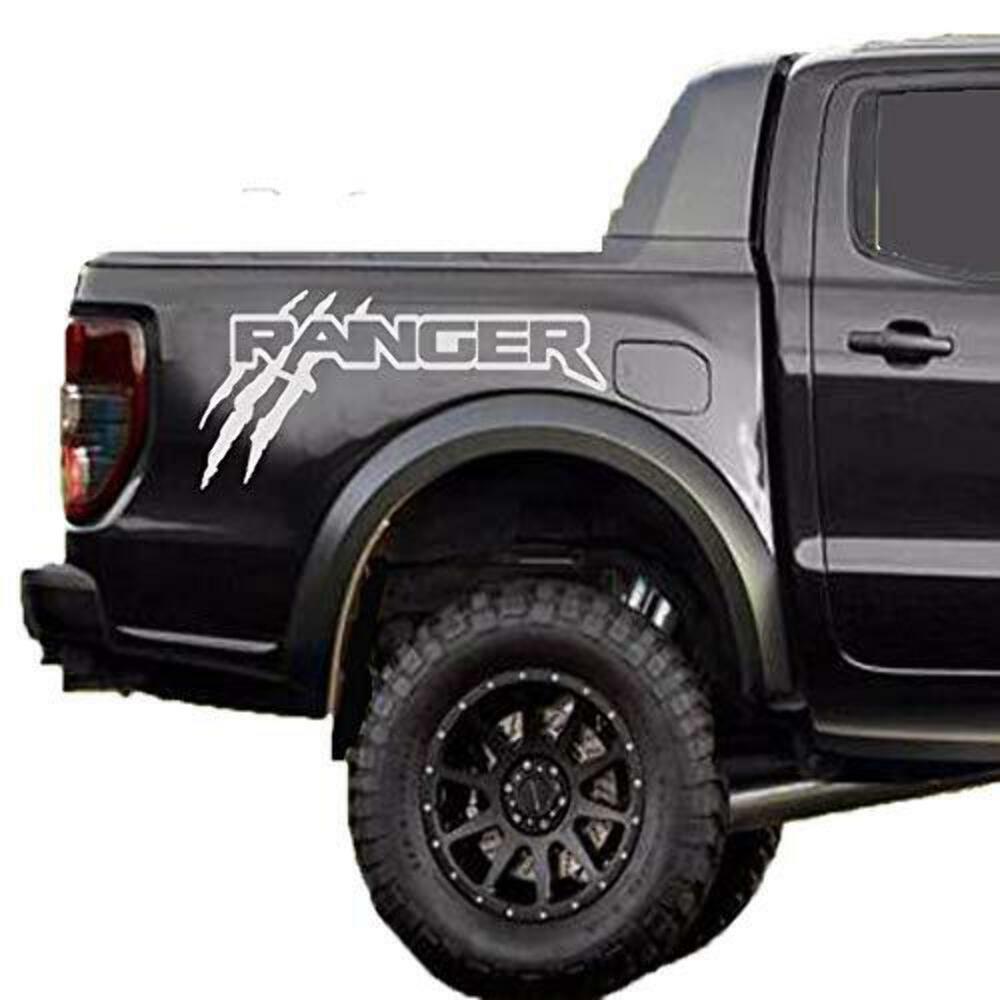 Ford Ranger Stickers Raptor SVT Pickup Truck Bedside Set Claw Scratch 2019-2020