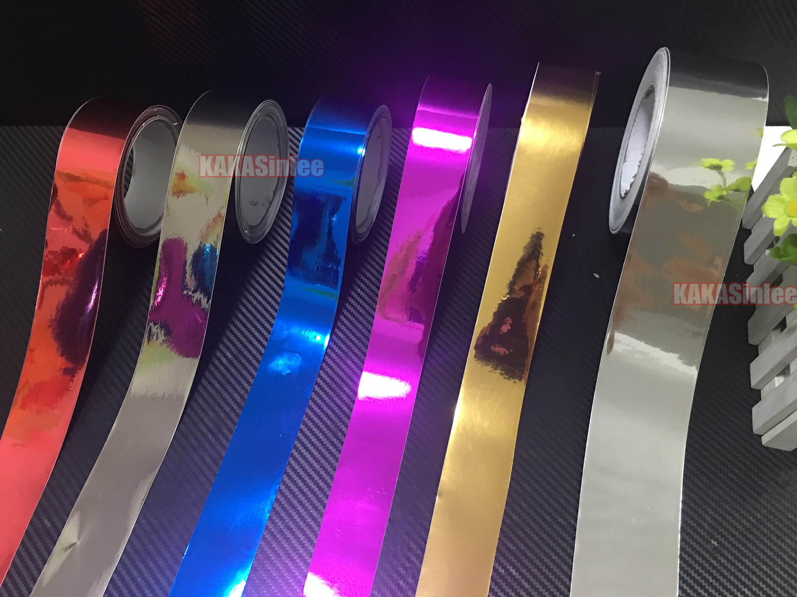 DIY – Glossy Mirror Chrome Vinyl Wrap Tape Sticker for Car Phone Home Decal CF