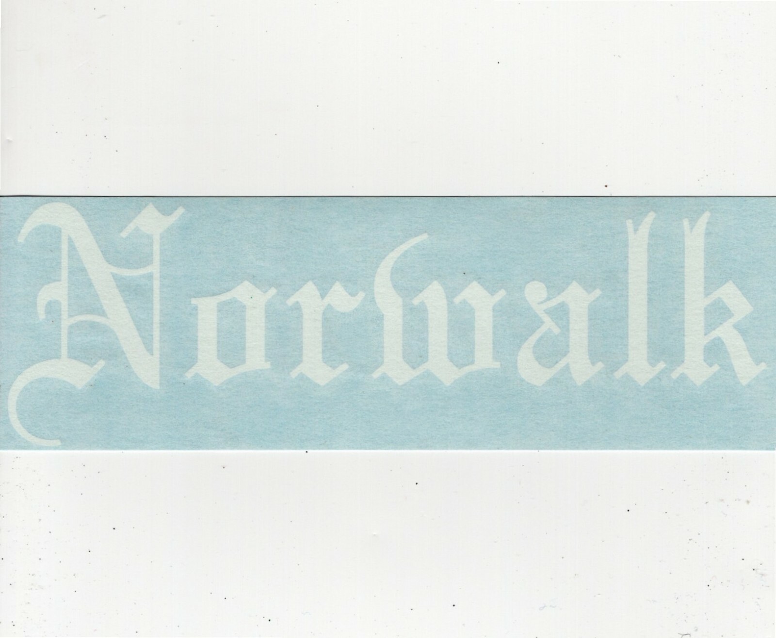 Norwalk – Old English California Car Vinyl Decal Window Sticker 18057