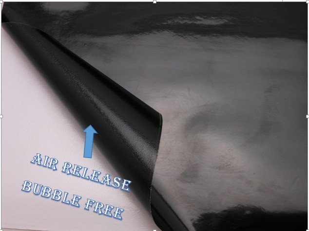 4′ x 5′ Feet Gloss BLACK Vinyl Wrap Sticker Decal Sheet With Bubble Air Release