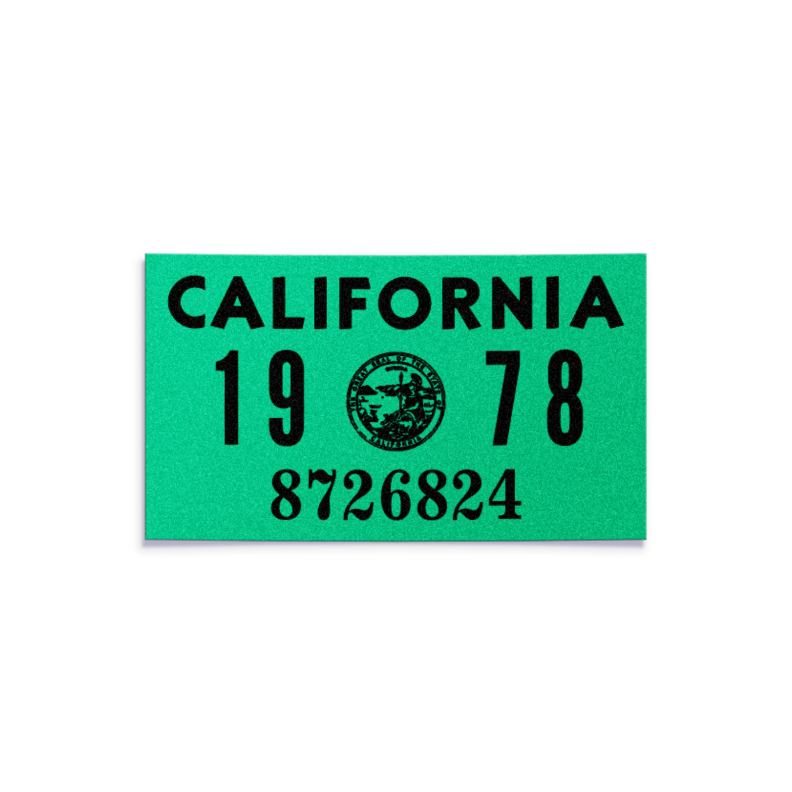 1978 California License Plate YOM Registration Sticker – CA DMV – Free Shipping