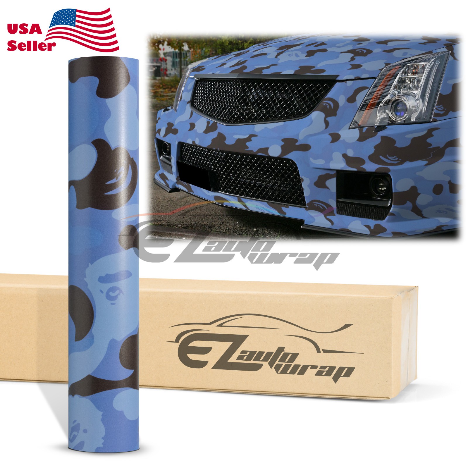 Camouflage Ape Vinyl Wrap Sticker Sheet Film DIY Decal Bubble Free Air Release