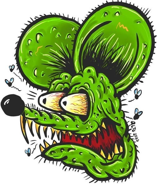 RAT FINK PARTS STICKER DECAL OR FRIDGE MAGNET HOT ROD HIGH GLOSS