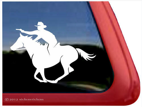 Mounted Shooting Decal (Male Rider)