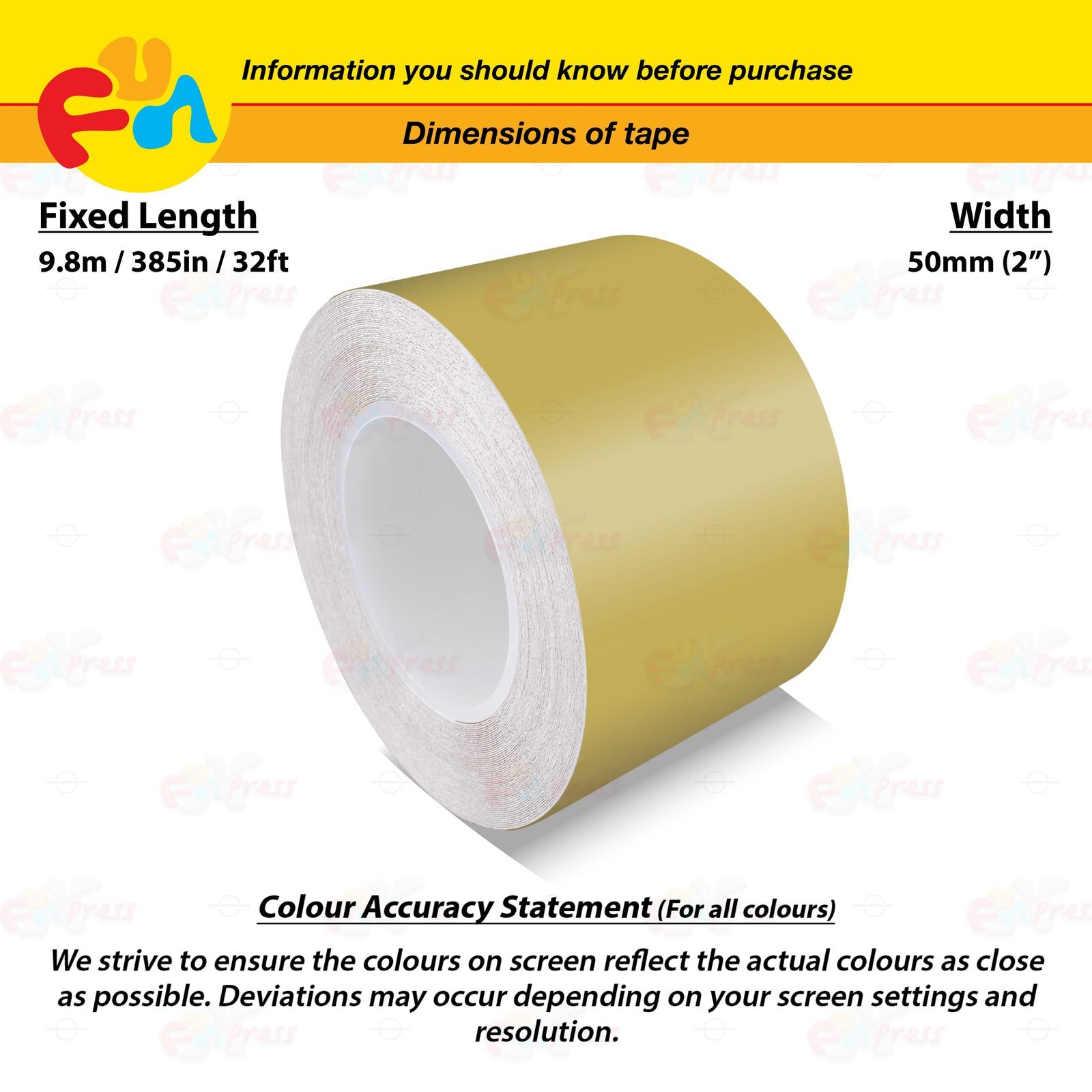 MATTE GOLD 2″ 50mm PIN STRIPE Car Model Streamline TAPE Decal Vinyl Sticker
