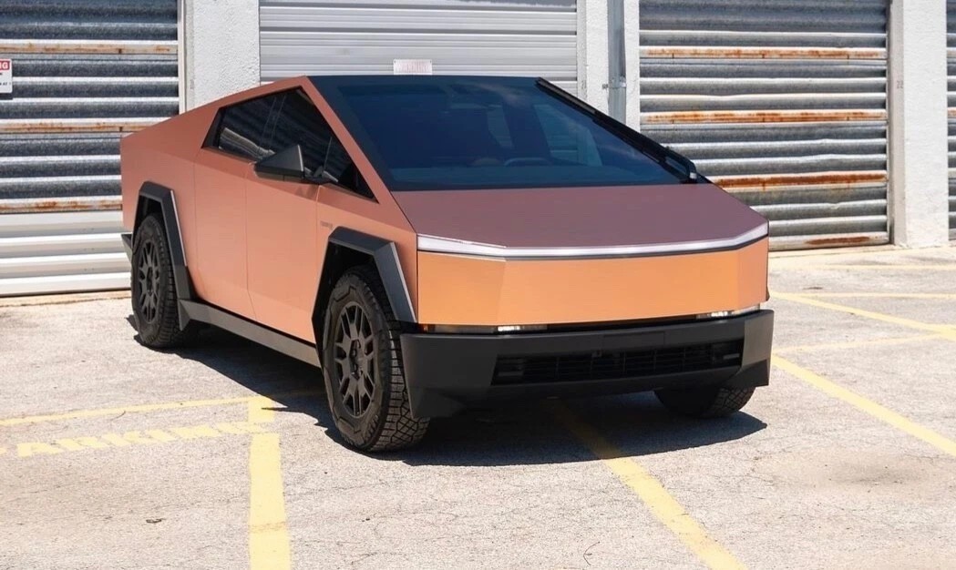 Cybertruck DIY PPF Paint Protection Film Wrap Color Change Satin Metallic Copper