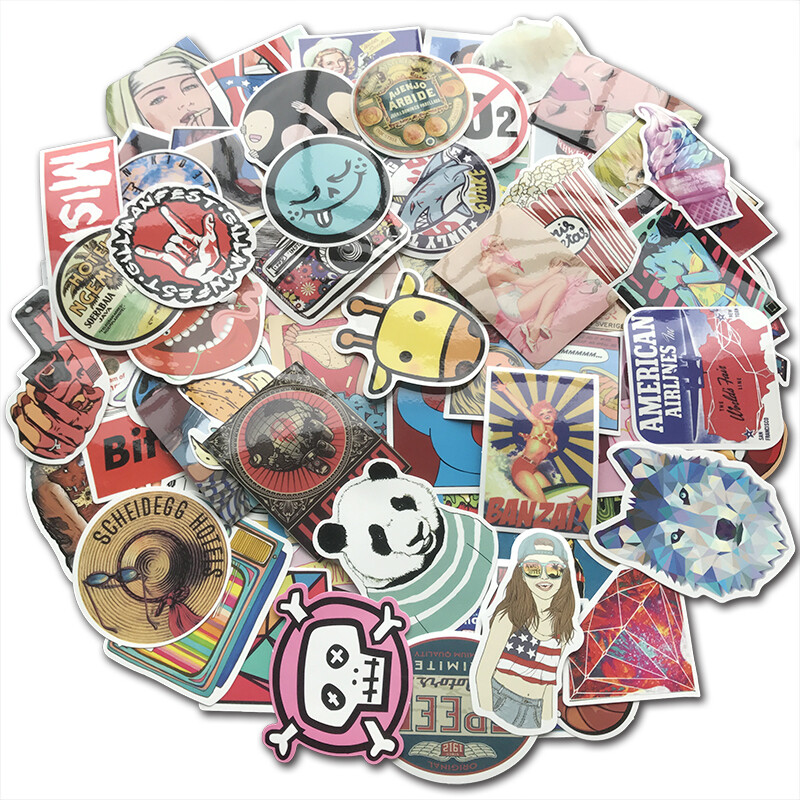1000Pc Mixed Sticker Pack Motocross Motorcycle Drift Car ATV Racing Helmet Decal